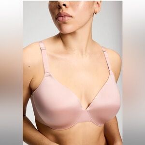Soma Vanishing Back Full Coverage Bra. Women’s Sz-38D Dusty Rose | Comfy EUC